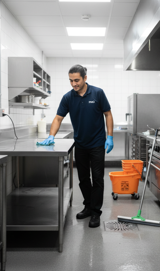 Immaculate commercial kitchen